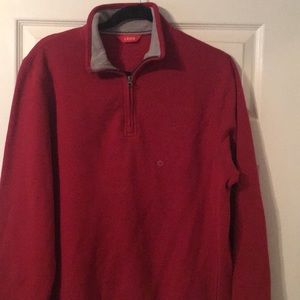 Men’s Small Zip Collar Izod Sweatshirt